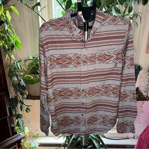 Eddie Bauer Aztec Design Flannel Shirt
